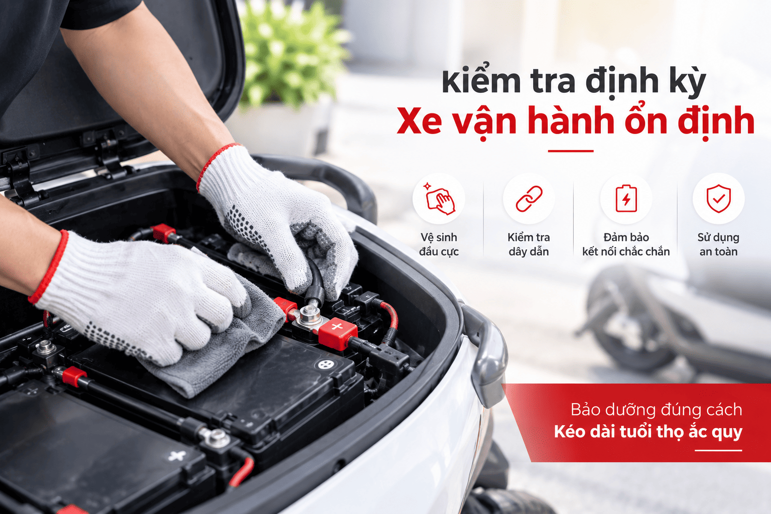 Cách bảo dưỡng Ắc quy xe điện đơn giản tại nhà 2 2 (3)